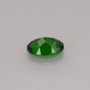 Diopsido de cromo verde natural de 0,77 ct, corte óvalo, VS