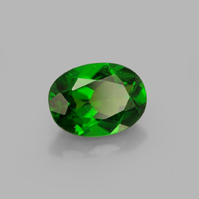 Diopsido de cromo verde natural de 0,89 ct, corte óvalo, VS