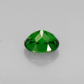 Diopsido de cromo verde natural de 0,68 ct, corte óvalo, VS