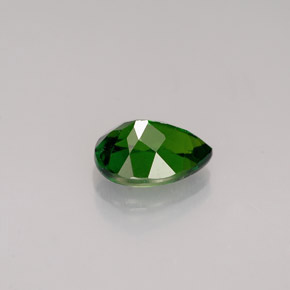 Diopsido de cromo verde natural de 0,85 ct, en forma de pera, VVS-VS