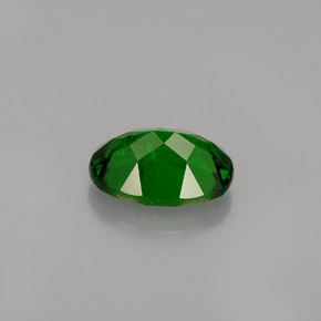 Diopsido de cromo verde natural de 0,88 ct, corte óvalo, VS