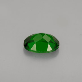 Diopsido de cromo verde natural de 0,87 ct, corte óvalo, VS