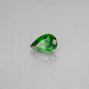 Diopsido de cromo verde natural de 0,60 ct, en forma de pera, VVS