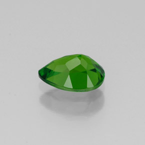diópsido de cromo Verde natural de 0.80 ct, En forma de pera, VVS-VS