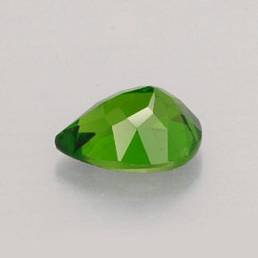Diopsido de cromo verde natural de 0,79 ct, en forma de pera, VVS-VS