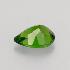 Diopsido de cromo verde natural de 0,80 ct, en forma de pera, VVS-VS