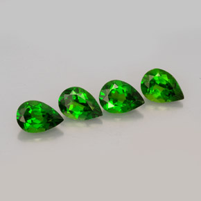 Gemas de diopsido de cromo verde natural de  ct, en forma de pera, VVS-VS