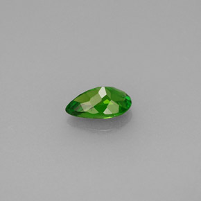 Diopsido de cromo verde natural de 0,46 ct, en forma de pera, VVS