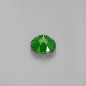 Diopsido de cromo verde natural de 0,60 ct, corte redondo, VS