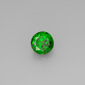 diópsido de cromo Verde natural de 0.64 ct, Corte Redondo, VS