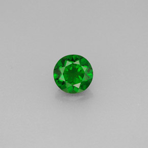 diópsido de cromo Verde natural de 0.54 ct, Corte Redondo, VS