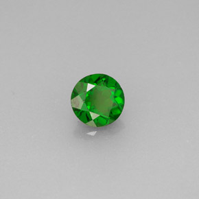 diópsido de cromo Verde natural de 0.54 ct, Corte Redondo, VS