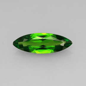 Diopsido de cromo verde natural de 0,92 ct, marquesa, VVS-VS