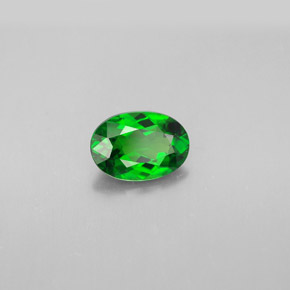 diópsido de cromo Verde natural de 0.86 ct, Corte Óvalo, VVS-VS