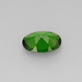 Diopsido de cromo verde natural de 0,60 ct, corte óvalo, VS