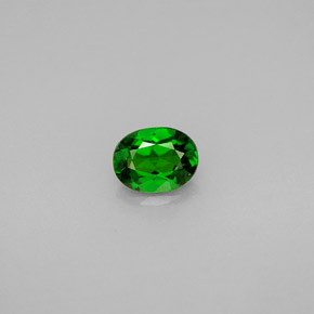 diópsido de cromo Verde natural de 0.64 ct, Corte Óvalo, VVS-VS