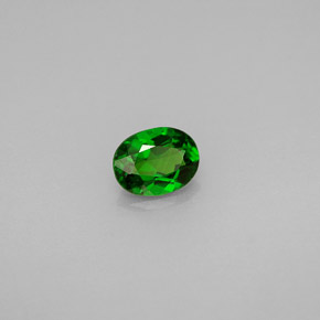 diópsido de cromo Verde natural de 0.64 ct, Corte Óvalo, VVS-VS
