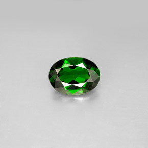 diópsido de cromo Verde natural de 1.17 ct, Corte Óvalo, VVS-VS