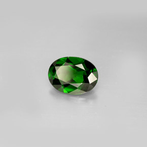 diópsido de cromo Verde natural de 1.17 ct, Corte Óvalo, VVS-VS
