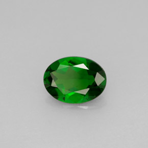 Diopsido de cromo verde natural de 0,94 ct, corte óvalo, VS