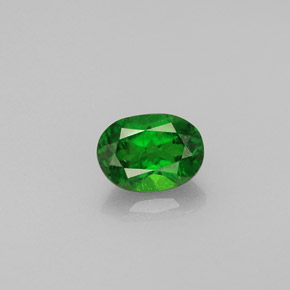 diópsido de cromo Verde natural de 0.38 ct, Corte Óvalo, VS