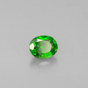 Diopsido de cromo verde natural de 0,29 ct, corte óvalo, VS