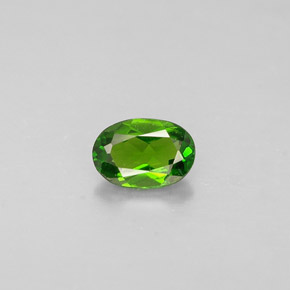 Diopsido de cromo verde natural de 0,28 ct, corte óvalo, VS