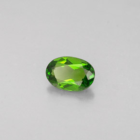 Diopsido de cromo verde natural de 0,28 ct, corte óvalo, VS