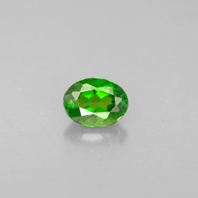 Diopsido de cromo verde natural de 0,28 ct, corte óvalo, VS