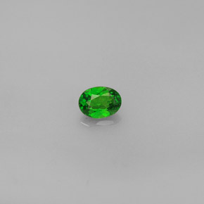 Diopsido de cromo verde natural de 0,30 ct, corte óvalo, VS