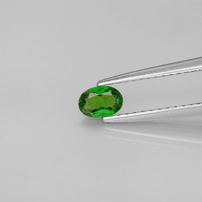diópsido de cromo Verde natural de 0.28 ct, Corte Óvalo, VS