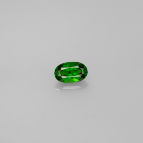 Diopsido de cromo verde natural de 0,34 ct, corte óvalo, VS-SI
