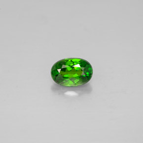 Diopsido de cromo verde natural de 0,26 ct, corte óvalo, VS