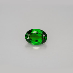 Diopsido de cromo verde natural de 0,91 ct, corte óvalo, VS