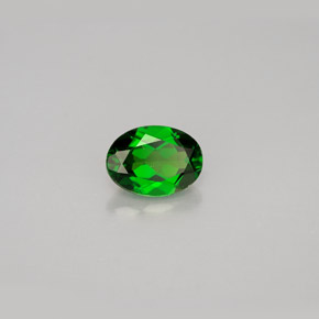 Diopsido de cromo verde natural de 0,91 ct, corte óvalo, VS