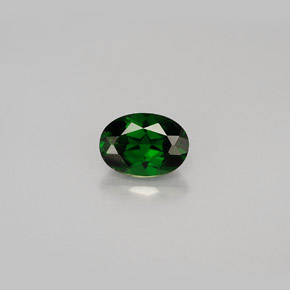 Diopsido de cromo verde natural de 0,94 ct, corte óvalo, VS