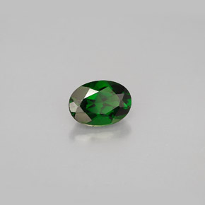 Diopsido de cromo verde natural de 0,94 ct, corte óvalo, VS