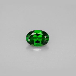 diópsido de cromo Verde natural de 0.90 ct, Corte Óvalo, VS