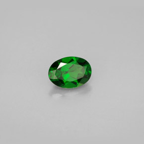 diópsido de cromo Verde natural de 0.90 ct, Corte Óvalo, VS