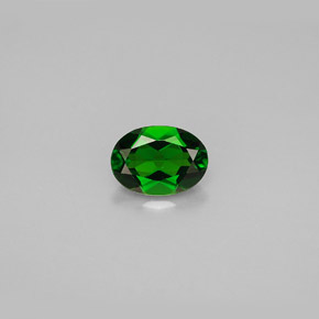 diópsido de cromo Verde natural de 0.86 ct, Corte Óvalo, VS