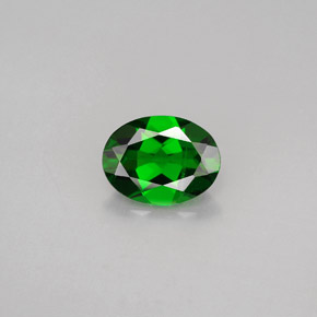 Diopsido de cromo verde natural de 1,14 ct, corte óvalo, VS