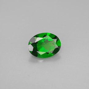 Diopsido de cromo verde natural de 1,14 ct, corte óvalo, VS