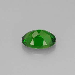Diopsido de cromo verde natural de 0,86 ct, corte óvalo, VS