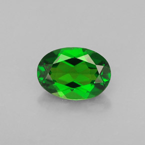 Diopsido de cromo verde natural de 0,87 ct, corte óvalo, VVS-VS