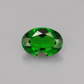 diópsido de cromo Verde natural de 0.74 ct, Corte Óvalo, VS