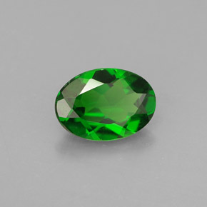 diópsido de cromo Verde natural de 0.74 ct, Corte Óvalo, VS