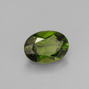Diopsido de cromo verde natural de 0,93 ct, corte óvalo, VS