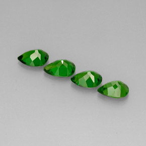 Gemas de diopsido de cromo verde natural de  ct, en forma de pera, VS