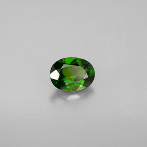 diópsido de cromo Verde natural de 0.73 ct, Corte Óvalo, VVS-VS