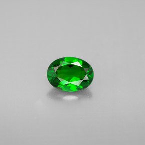 Diopsido de cromo verde natural de 0,84 ct, corte óvalo, VVS-VS